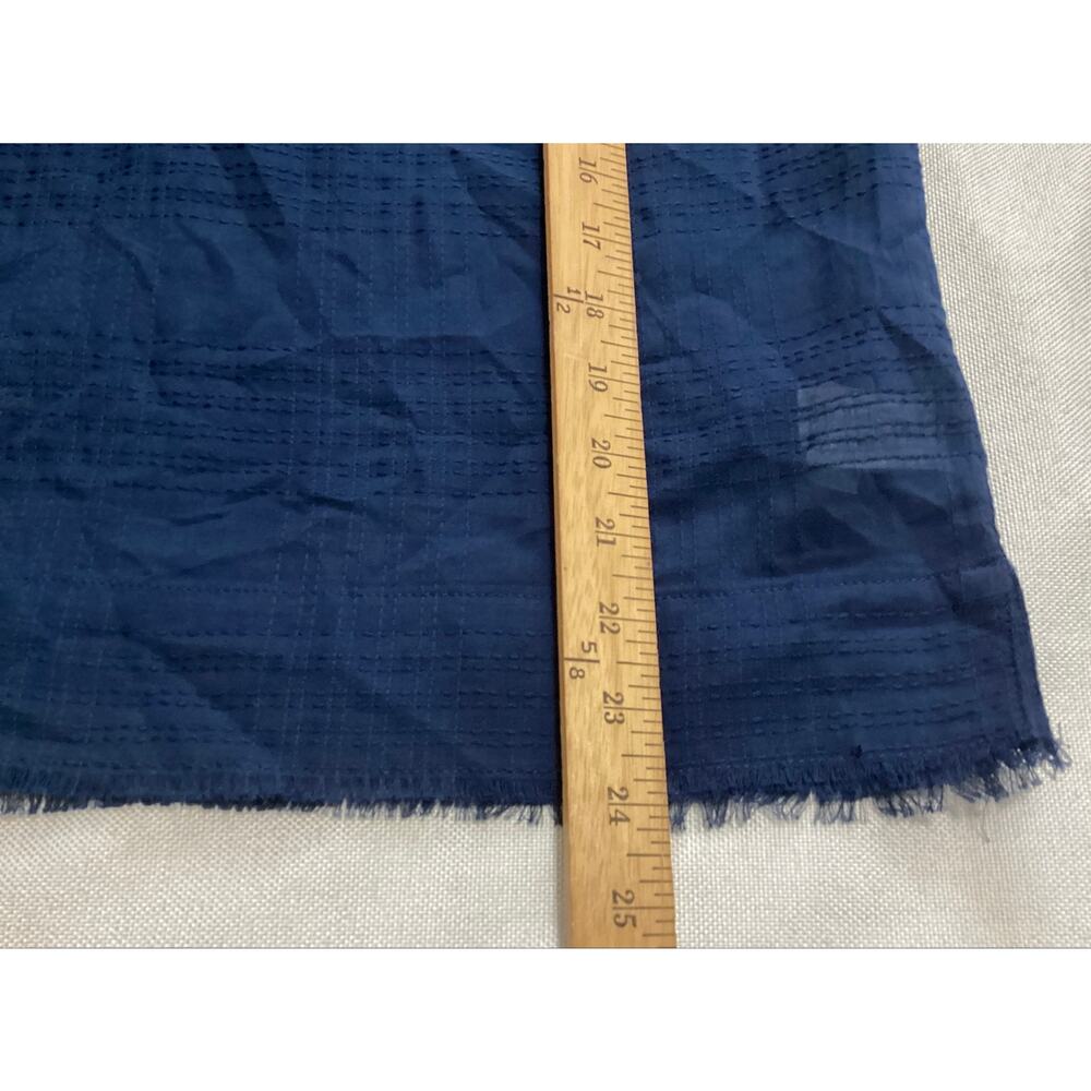 Carve Designs Navy James Textured Top 100% Organic Cotton Gauze Blouse Sz L - Picture 6 of 6